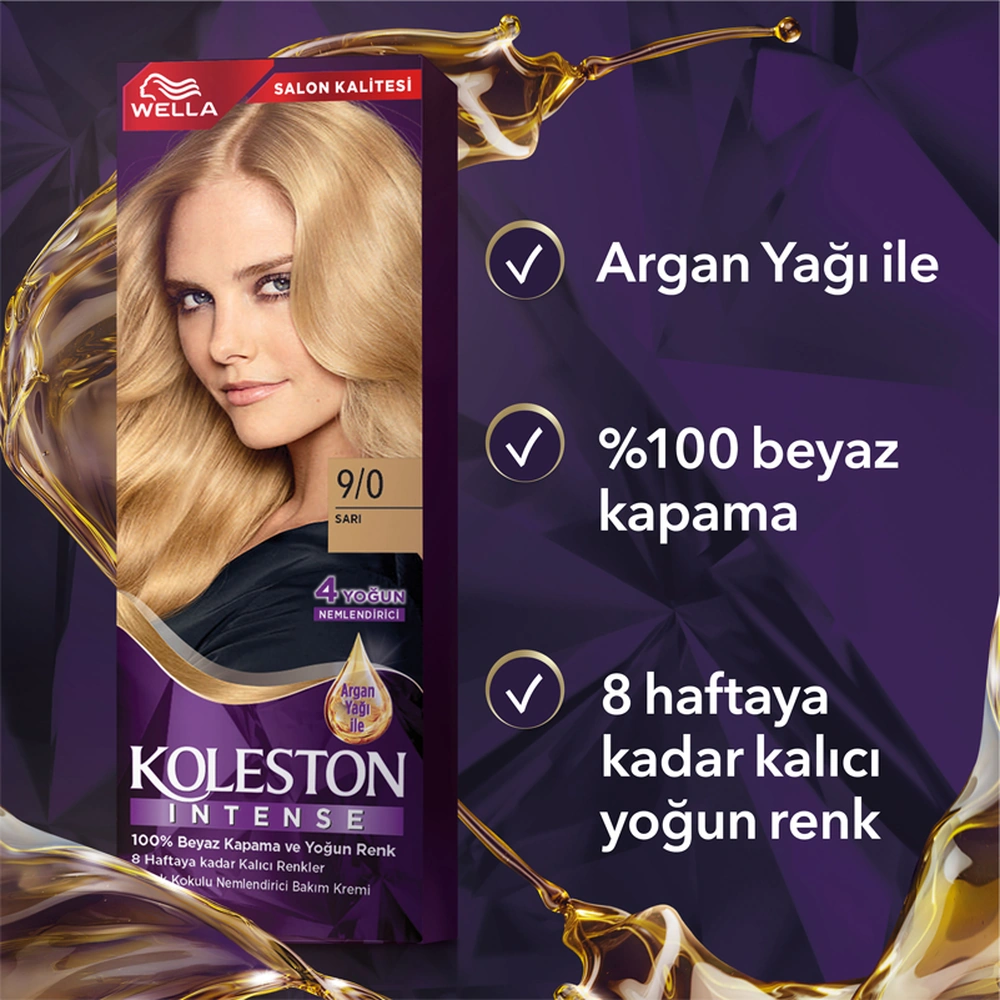 Wella Koleston Naturals Intense 9/0 Açık Sarı