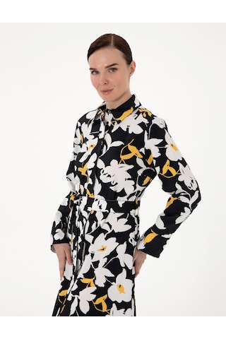 Pierre Cardin Kadın Siyah Elbise Dokuma 50301052-vr046 Siyah