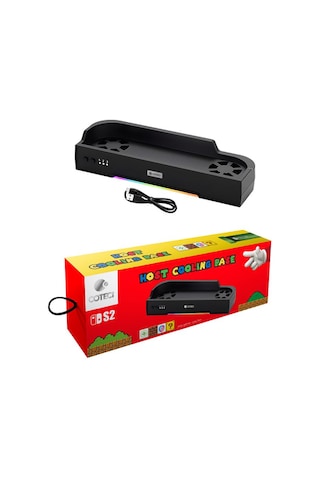 Nintendo Switch 2 Uyumlu Çift Fanlı Rgb Soğutucu Stan