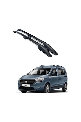 Dacia Dokker Tavan Çıtası Port Bagaj Taşıyıcı Siyah 2013+