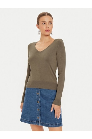 Onlvenıce Lıfe Ls Vneck Pullo Knt Noos Kadın Kazak 15333990 Gri
