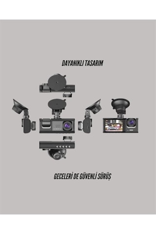Ta-01 1080p Ön 720p Arka Ve İç Kamera Sistemli Dvr 20552639