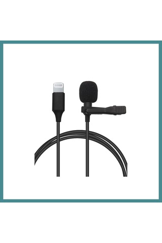 Trendexa Lightning 2 Metre Double Mikrofon - Siyah Mac