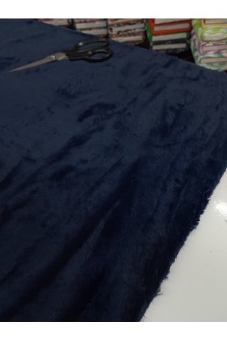 Toskana Peluş Kumaş Gece Mavi