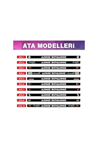 2 Adet Kişiye Özel İsimli Plakalık