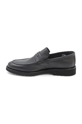 Fosco 2893 Siyah Hakiki Deri Eva Taban Makosen Erkek Ayakkabı