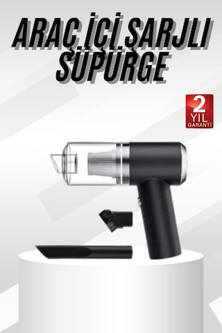 Yeni Nesil Mini Vakumlu Araç Süpürgesi El Süpürgesi Şarjlı 11