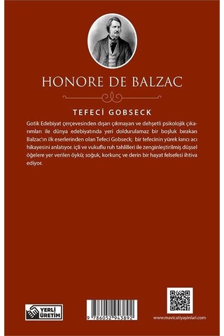 Tefeci Gobseck - Honore de Balzac - Mavi Çatı Yayınları