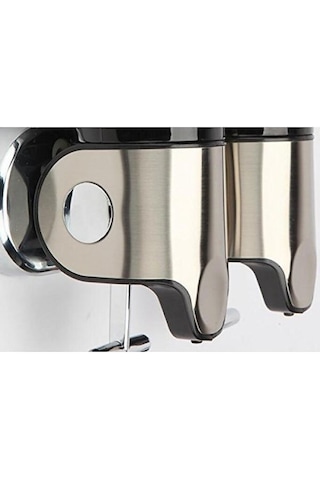 İkili Sıvı Sabunluk Şampuanlık 450 Ml x 2 Mat Paslanmaz Çelik