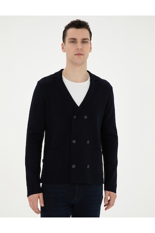 Pierre Cardin Erkek Koyu Lacivert Hırka Triko 50278079-vr100 Koyu Lacivert