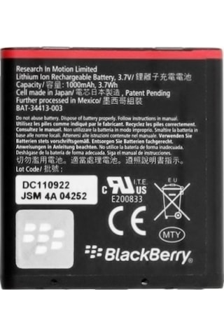 Blackberry Curve 9370 Em1 Batarya Pil