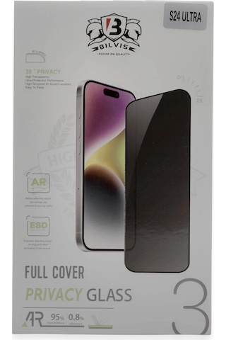 Newface - 605 - Samsung Galaxy Uyumlu S24 Ultra Bilvis Hayalet Cam - Csmo-tex - Ekran Koruyucu