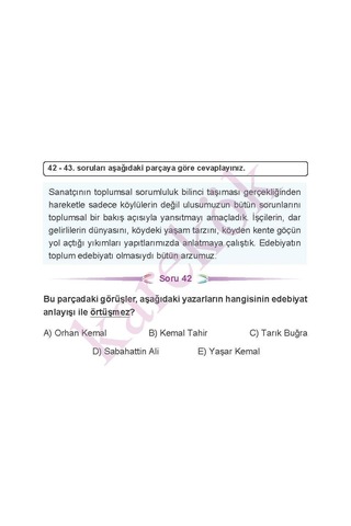 11.Sınıf Türk Dili ve Edebiyatı Cep Test - Karekök Eğitim Yayın