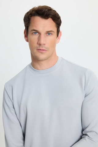 Tudors Erkek Relax Fit Rahat Kesim Uzun Kollu Ekstra Yumuşak Bisiklet Yaka Gri Sweatshirt-41867 Gri