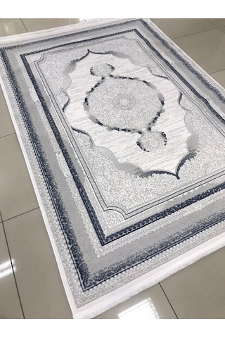 Liparis Halı Toscana 314gm Serisi Triko Akrilik Salon Oturma Yatak Odası Halısı Gri - Mavi