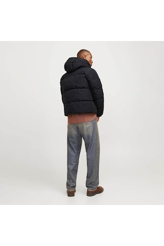 Jack & Jones 12256974 Erkek Siyah Mont & Kaban