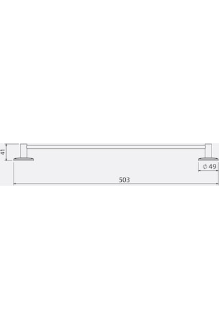 Serel Lale Uzun Havluluk 45 CM 140101005 Krom