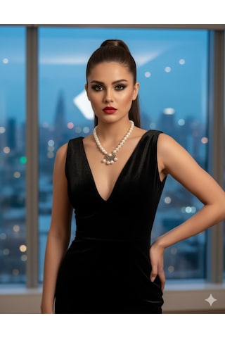 İnci Kolye Beyaz