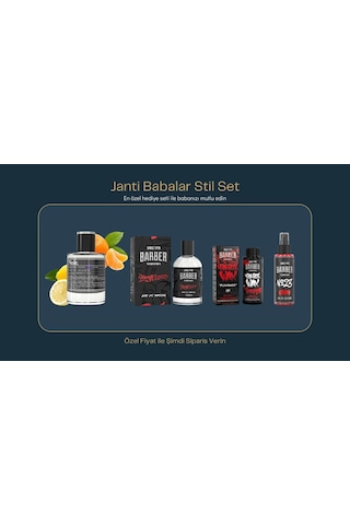 Janti Babalar Stil Noir Barber Set Aromatik