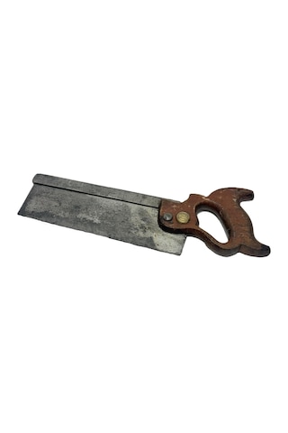 Antika İngiliz Ahşap Testere 37,5cm 002