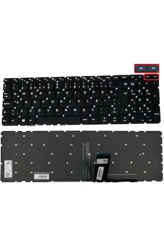 Lenovo İdeapad 310-15ıkb Uyumlu Notebook Klavye - Tuş Takımı, Siyah - Tr - Işıklı / Kl0976ld