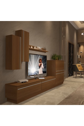 Decoraktiv Eko 6b Mdf Std Tv Ünitesi Tv Sehpası Ceviz