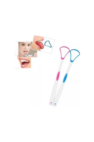 Flybuy 10 Adet Dil Kazıyıcı - Ağız Kokusunu Giderin, Dil Temizleyici, Rastgele Renk