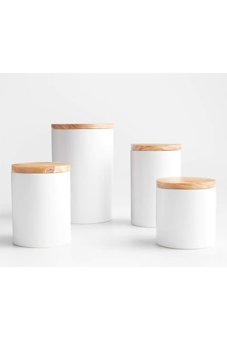 Crate & Barrel Zeytin Ağacı Saklama Kabı Seti Farklı Boyut Seçenekleriyle Şık Düzenleme Saklama Kapları Çok Renkli