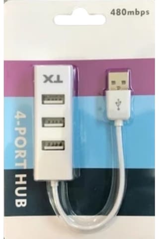 Tx Acusb24 4port Usb Çoklayıcı 2.0 Hub Beyaz 480mbps
