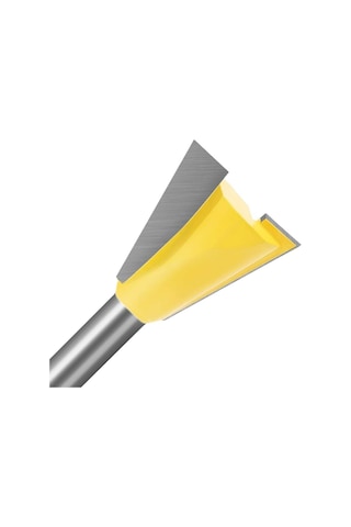 Jinchao-router Bitleri, Ahşap İçin 14 Derece Ahşap İşleme Gravür Bit Freze Kesici, 6mm Shank 1/4 Sahtekâr Eklem