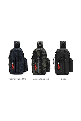 Xindoker Scorpion Camouflage Balıkçılık Çantası - Çok Fonksiyonlu Askılı Çanta, Bot Ve Malzeme Taşıma, 600d Nilon Malzeme