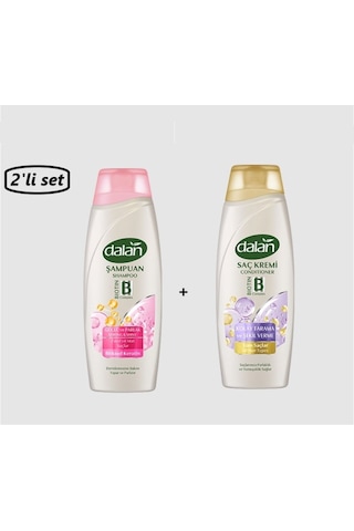 Güçlü Ve Parlak Şampuan 450 Ml + Dalan Kolay Tarama Saç Kremi 2'li Set Normal
