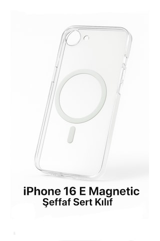C.power Magsafe Şeffaf Sert Kılıf İphone16,16pro,16pro Max ,plus Ve E Uyumlu, Darbeye Dayanıklı Pc Malzeme Şeffaf