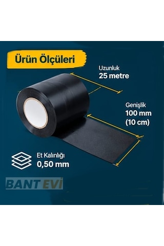 Anti Korozyon Bandı 10cmx25mt Pas Önleyici Boru İzolasyon Bant