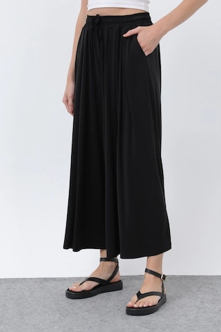 Ollacollection Etek Görünümlü Pantolon Siyah