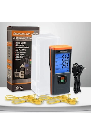 Az 88594 Glp 4 Kanallı K Tipi Termokupl Veri Kaydedici