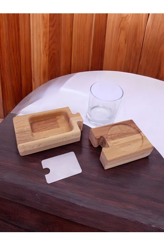 Sharp&art Ahşap Sigara Puro Küllüğü, Isim,soy Isim,marka Vs.lazer