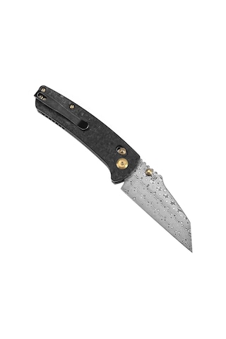 Kansept Main Street Karbon Fiber Sap Damascus Çelik Çakı K1015v1 Kum