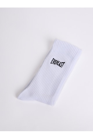 Everlast Logo Nakışlı 2'li Beyaz Çorap Beyaz