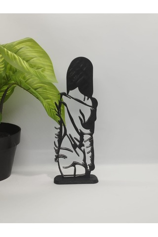 Bayan Zayıf Masa Dekor Hediye Fikri Sanat Heykeli