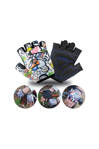 Yaleker Mt094 Çocuk Bisiklet Eldiveni - Mikrofiber Ve Spandeks Malzeme, Şok Emici, Nefes Alabilir, Xs Boy