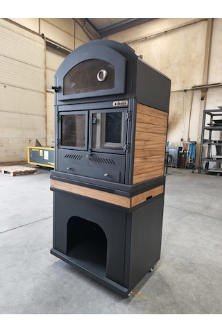 Fanus B200 Metal Fırınlı Barbekü Antrasit