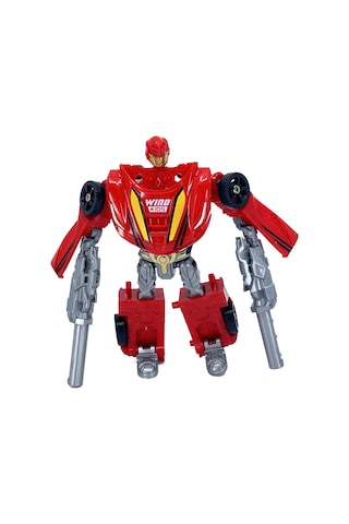 Conversion Mini Series 2'si 1 Arada Robot & Yarış Arabası - Kırmızı
