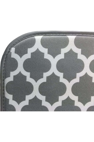 Shineyee Büyük Boy Çift Taraflı Mikrofiber Mutfak Tabak Kurutma Matı, Beyaz Kafes Desenli, 45x60 Cm, Su Emici Ve Dayanıklı Beyaz