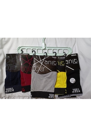 Anıt Erkek Boxer Modal Keep Calm Yazılı 5Li Ekonomik Paket 001