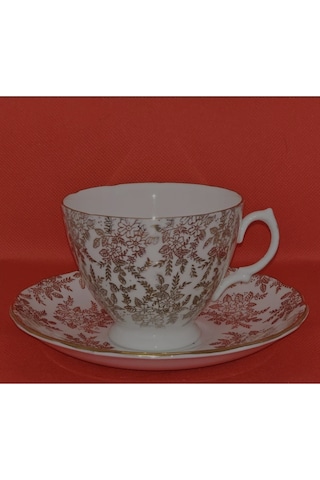 Antika Gold Royal Vale Porselen Çay Fincanı Altın
