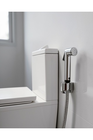 Taharetmatik El Spreyi, Stoplu Su Tasarruflu Banyo Temizlik Seti Çok Renkli
