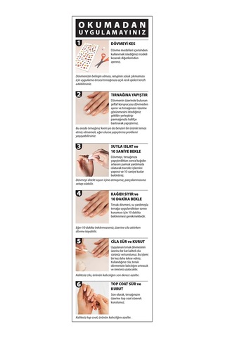Artikel Transfer Tırnak Dövmesi ART-591 Rose Gold Fuşya 2'li Set
