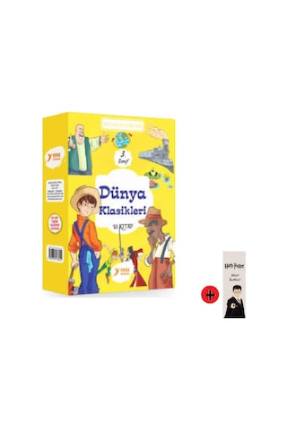 3. Sınıf Hikaye Seti Yuva Yayınları Dünya Klasikleri + Kişiye Özel İsimli Harry Potter Kitap Ayracı