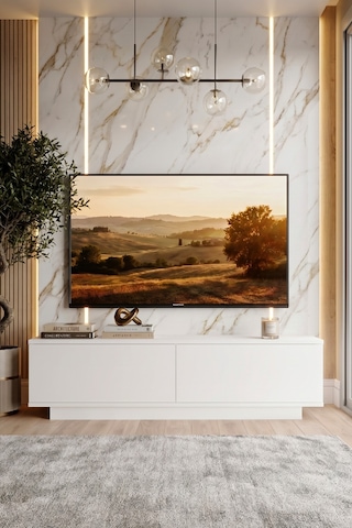 Yurudesign Fonda Tv Ünitesi Sehpası Beyaz FN1-W